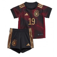 Nemecko Leroy Sane #19 Vonkajší Detský futbalový dres MS 2022 Krátky Rukáv (+ trenírky)